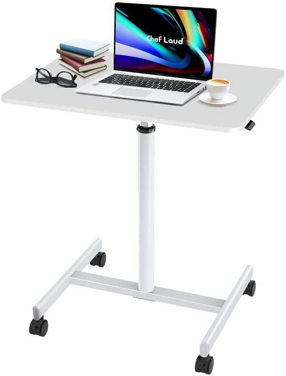 Adjustable Height Laptop Desk, Ergonomic Design, Sit and Stand Mobile