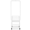 thumbnail image 1 of Adjustable Height Laundry Hamper Cart with Garment Rack & Wheels, Heavy Duty Rolling Storage Organizer, Shelf & Basket Load, 1 of 10