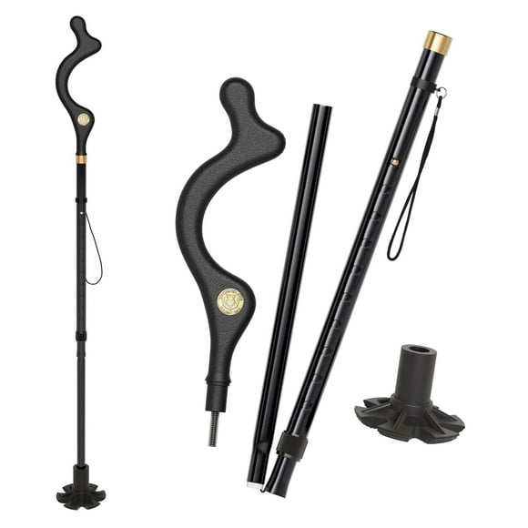 56 STORE Adjustable Height Lightweight Posture Walking Cane - Daily Self - Standing Balance Stick - Portable Mobility Aid for Seniors