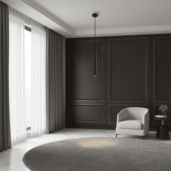 Adjustable Height Metal Body Minimalist Single LED Chandelier