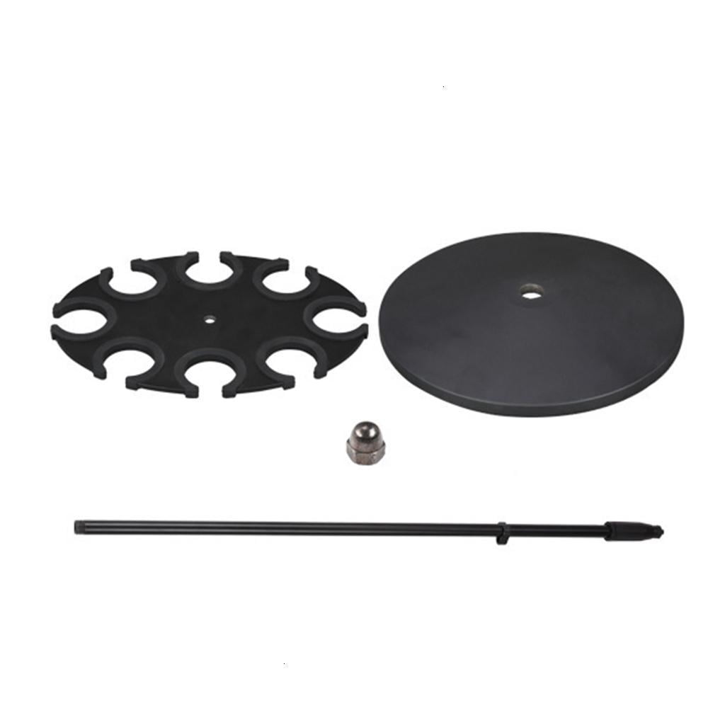 Adjustable Height Microphone Stand Tray Holds Up To 8 Mics For Stage And Studio Use