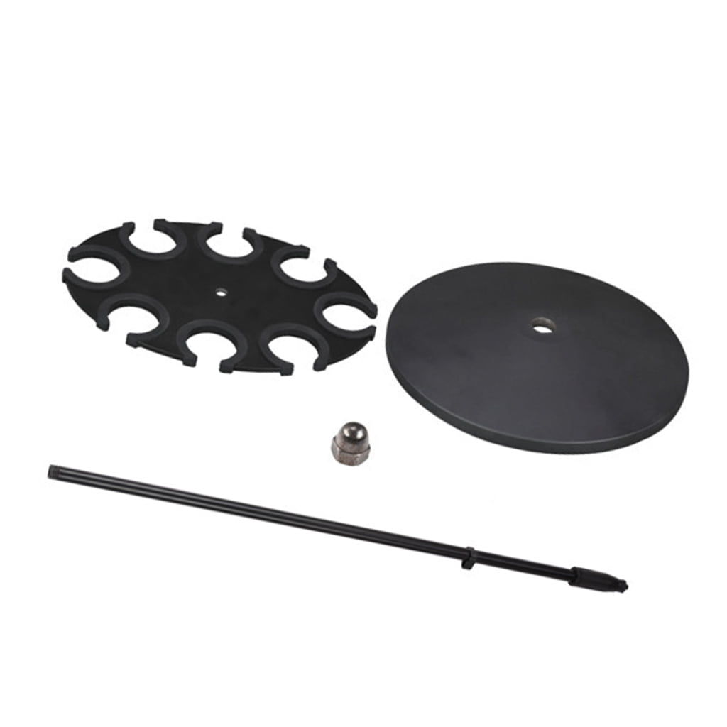 Adjustable Height Microphone Stand Tray Holds Up To 8 Mics For Stage And Studio Use