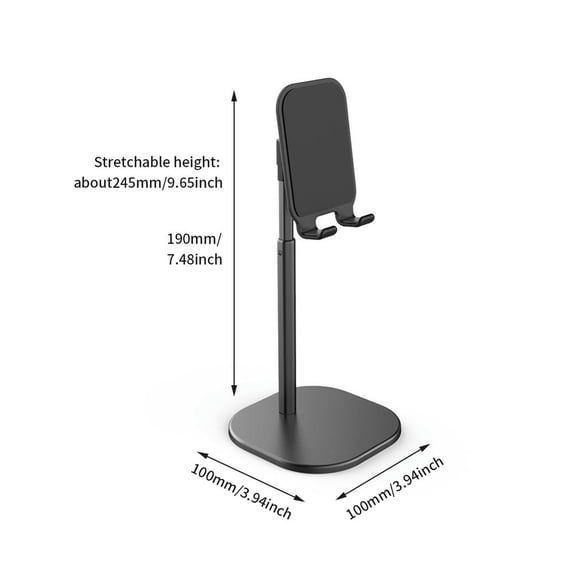 Adjustable Height Non Slip Phone Stand Stable Office Study Storage Holder Tablet For Desk Accessories Home Live Broadcast