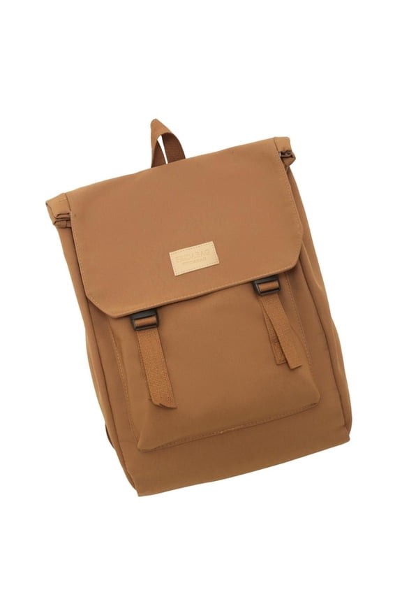 Adjustable Height Nylon Flip Top Backpack with Large Storage Rucksack Casual Daypack for School Work Travel
