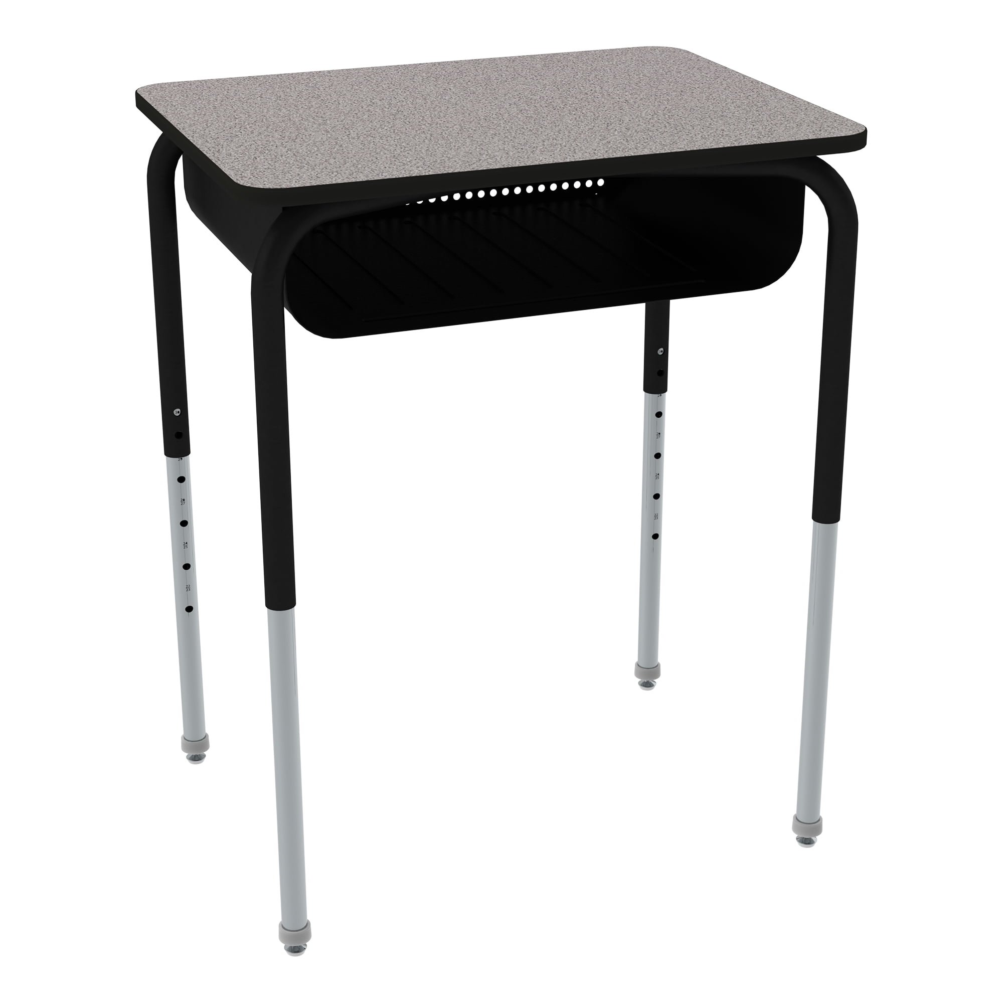 Student desk with open front metal book box deals