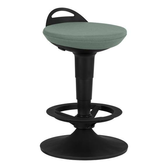 Adjustable-Height Padded Lab Stool - Faded Denim