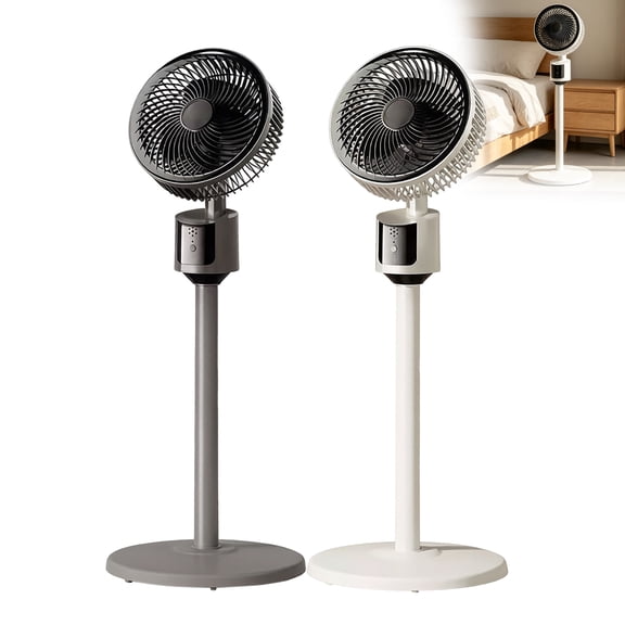 Adjustable Height Pedestal Fan 3 Speeds Oscillating Standing Fan Quiet Electric Motor for Home Office Bedroom Kitchen Use(Black）