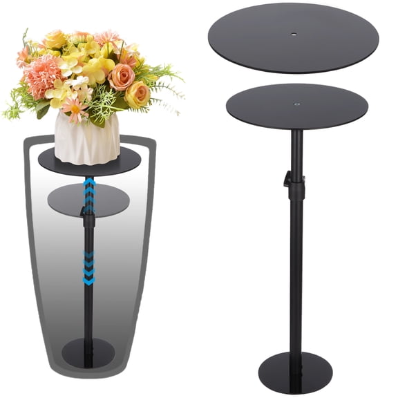 Adjustable Height Plant Riser, 17.1-30.9" Planter Inserts for Large Inside Pots, Large Flower Pot Fillers with 6" 8" 10" Trays for Round, Square, Tapered Tall Planters