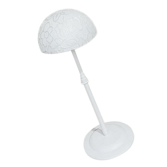 Adjustable Height Plastic Wigs Holder for Easy Assembly Wigs Storage Solution Hat Display Rack for Travel and Daily Use