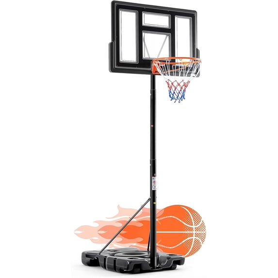 Adjustable Height Portable Basketball Hoop Outdoor for Adult ...