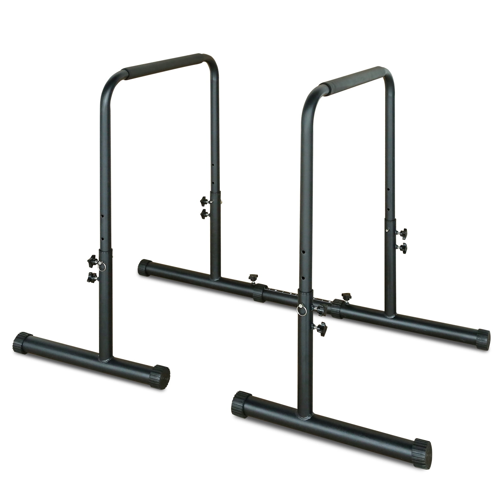 Adjustable Height Power Tower with Detachable Bench, 550LBS Heavy-Duty Dip Station Pull Up Bar, Foldable Multi-Function Home Gym Fitness Equipment