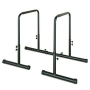 Adjustable Height Power Tower with Detachable Bench, 550LBS Heavy-Duty Dip Station Pull Up Bar, Foldable Multi-Function Home Gym Fitness Equipment