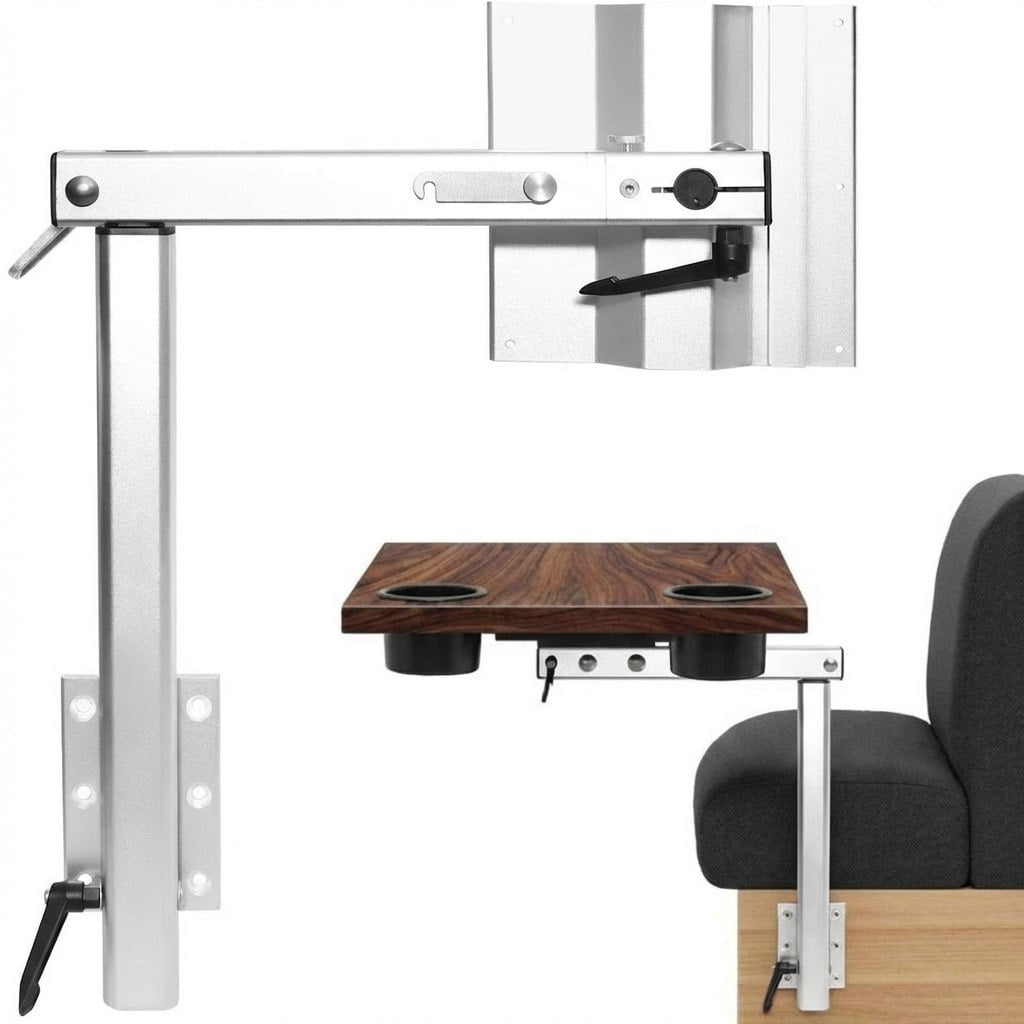 Swivel Table For Rv Adjustable Height RV Table Leg with 360 Swivel Folding Head, Detachable ...