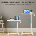 thumbnail image 1 of Adjustable Height Rolling Desk, Pneumatic Bedside Table, TV Tray for Home and Hospital Use, 1 of 9