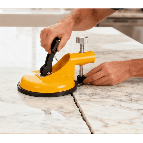 Adjustable Height Setter,Floor Gap Fixer Tool,2026 Upgraded Pro Countertop Alignment Clamps,Adjustable Vacuum Suction Seam Countertop Leveling Alignment Clamp with Heavy-Duty Rubber Suction Cups