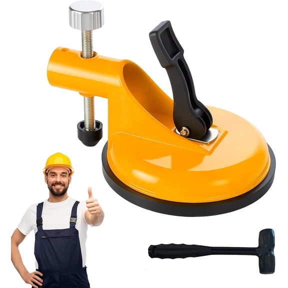 Adjustable Height Setter - Professional Countertop Leveling Tool, New Floor Gap Fixer Tool with Vacuum Lifting Clamps Rubber for Granite, Marble, Quartz Slabs