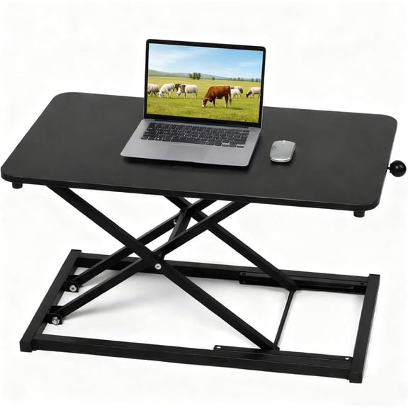 Adjustable Height Standing Desk Converter, Keyboard Riser for Stand Up Desk Riser, Computer Keyboard Stand for Desktop, Computer Workstations for Home Office