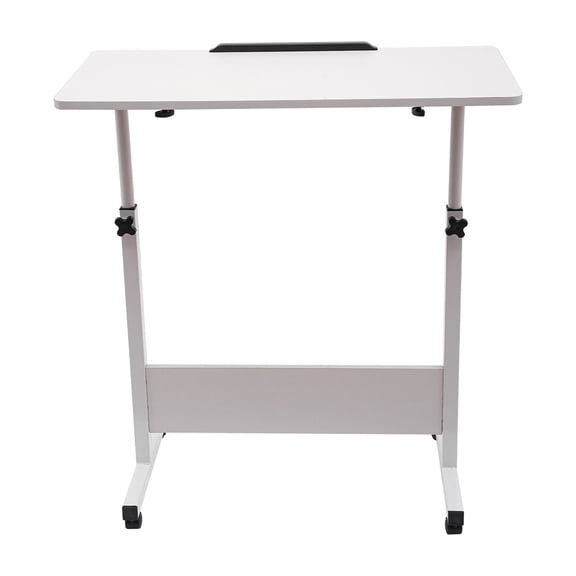 Adjustable Height Standing Desk, Portable Laptop Desk, Rolling Computer Stand with Adjustable Height for Office, Living Room, Lounge, Study, or Bedroom