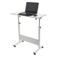 thumbnail image 1 of Adjustable Height Standing Desk, White Portable Rolling Computer Stand for Home & Office Study & Working , 32–47 in, 1 of 15