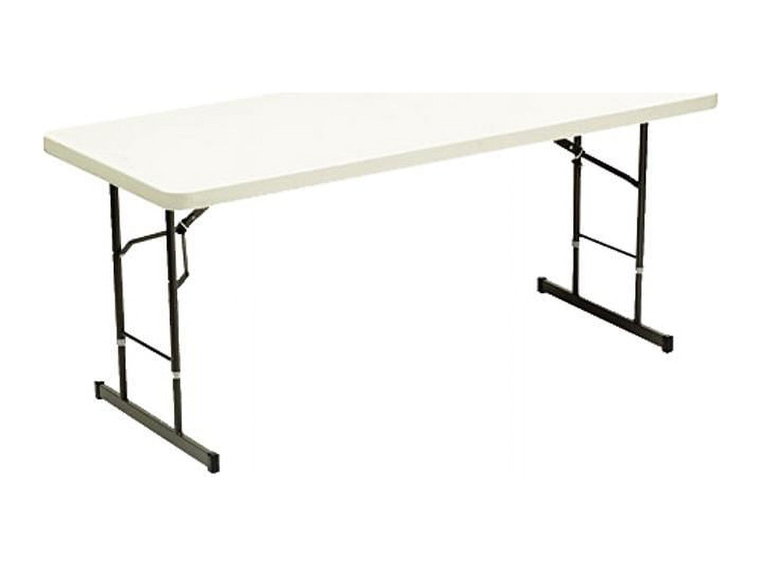 Adjustable Height Tables 72w x 30d x 25-35h Platinum