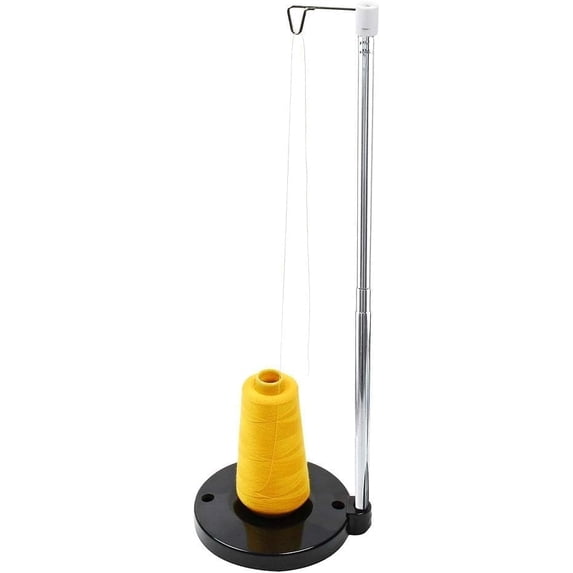 Adjustable Thread Stand ThreadNanny, Adjustable Height Thread Spool Holder, Heavy Base, Black ...