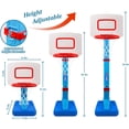thumbnail image 1 of Adjustable Height Toddler Basketball Hoop for Kids - Portable Pool & Outdoor Basketball Goal, 1 of 7