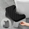 thumbnail image 1 of Adjustable Height Toilet Stool | Squatting Poop Stool with Foldable Stackable Design | Bathroom Step Stool Fits All Toilets | 16.54x9.84x6.69in, 1 of 6