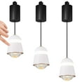 thumbnail image 1 of Adjustable Height Touch Control Track Pendnat Light J-Type Retractable Lift Track LED Macaron Indoor Island Light Accent 3000K Warm White Modern Bell Shape UP-Downlight, 1 of 9