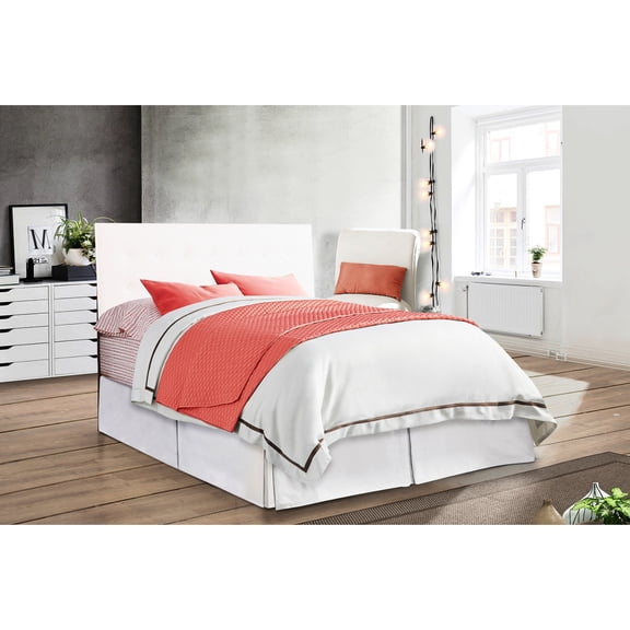 Adjustable Height White Headboard - Glory Furniture Super G0129 Soft Faux Leather For A Relaxing Bedroom By Button Options