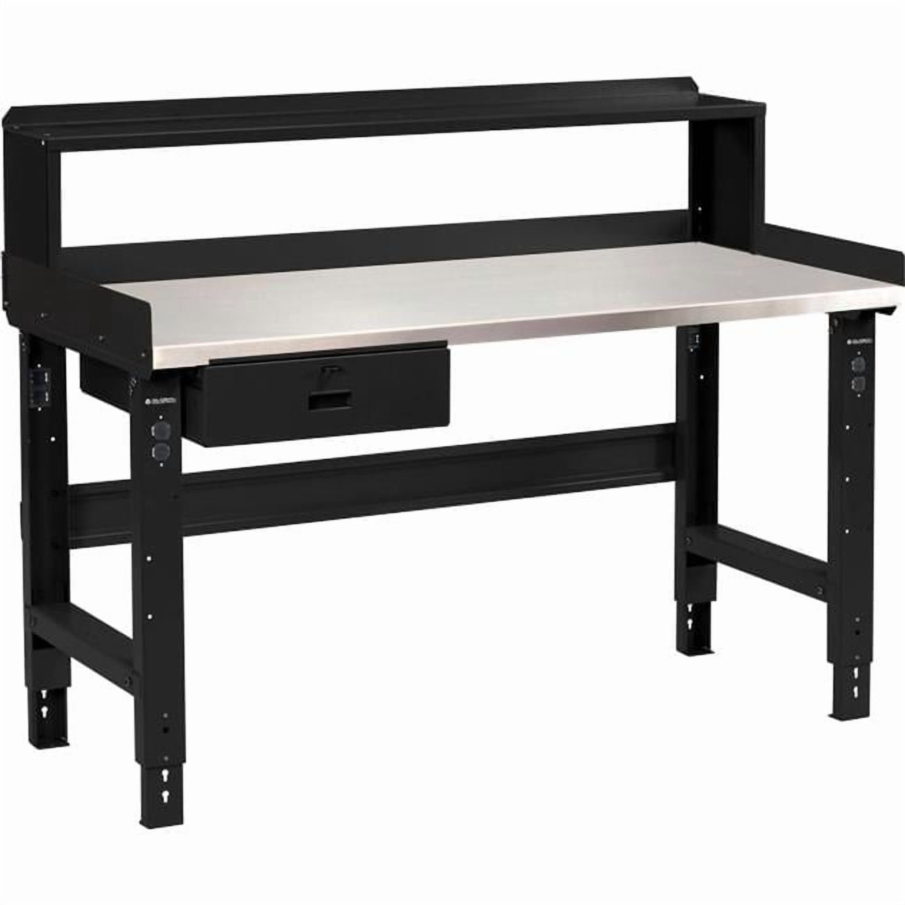 Workbench Riser Stand Adjustable Height Workbench with Drawer & Riser, Stainless Steel Square ...