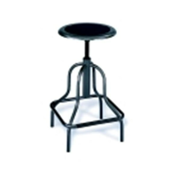 Adjustable Height Workspace Stool - Black