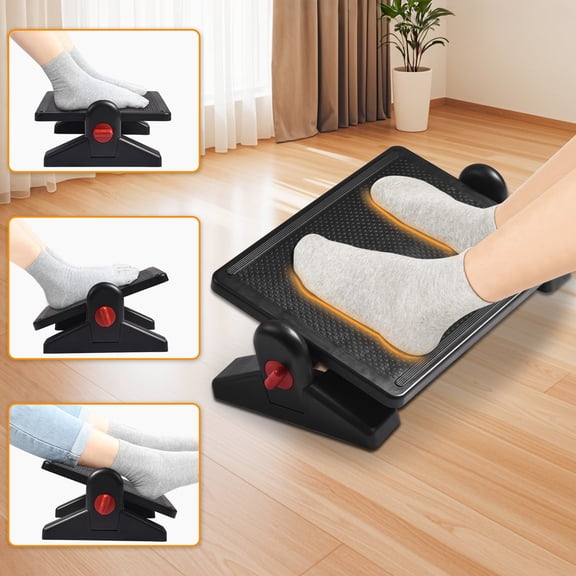 YEEZEE Ergonomic Footrest - 16.3“ X 12”, With Adjustable Tilt and a Textured Surface.