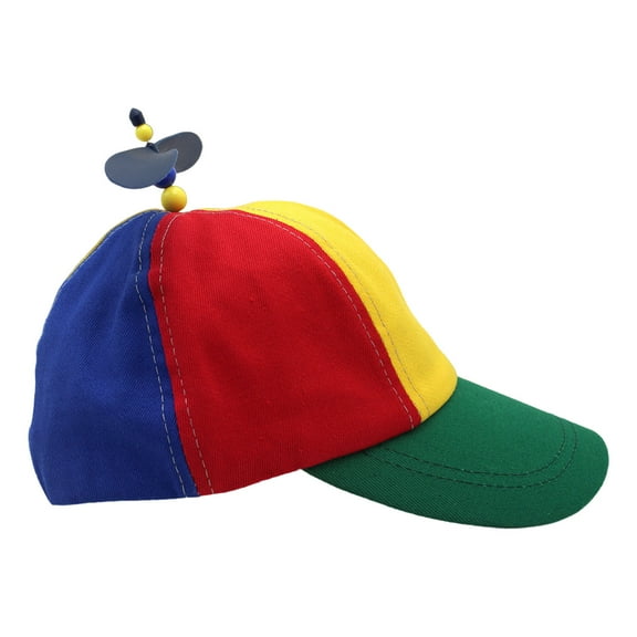 Adjustable Helicopter Hat Role Playing Baseball Hat Festival Propeller Hat for Children and Adults