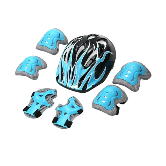 Adjustable Helmet for Kids Toddler Boys Girls Youth,Protective Gear with Elbow Knee Wrist Pads for Multi-Sports Skateboarding Bike Riding Scooter Inline skates Longboard Roller Skate, 7-piece Set