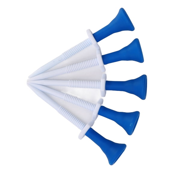 Adjustable Hex Screw Plastic Golf Tees Holder, 85mm Length / 3.35 inches Scale Training Nail, 5 Count