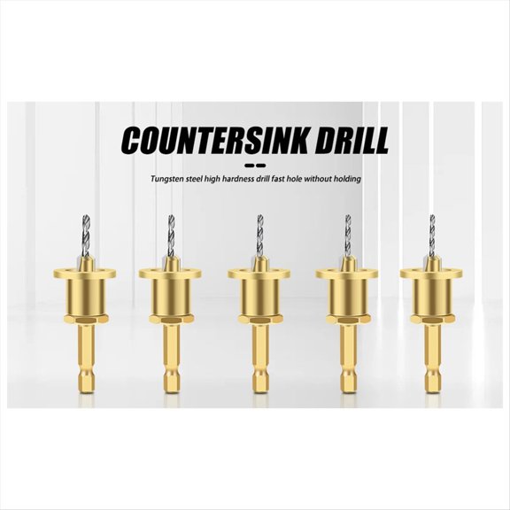 Adjustable Hexagonal Shank Countersink Drill Taper Hole Drill Screw Step Drill Self-Tapping Screw Alloy