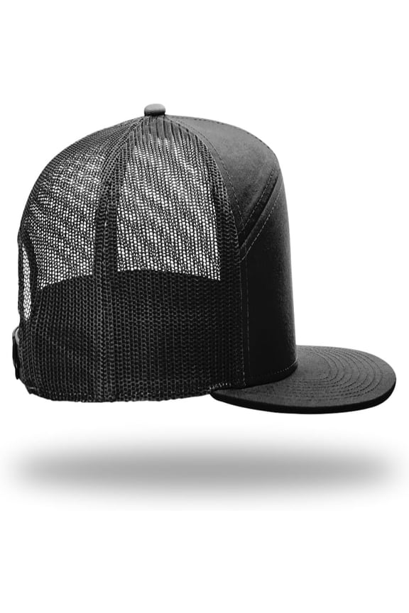 Adjustable Hi-Snapback Bulk Richardson 168 Blank Baseball Hat: Classic 7-Panel Trucker Style