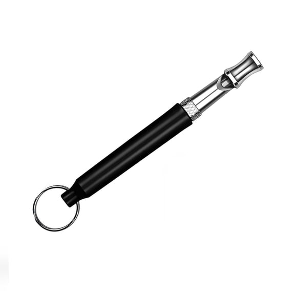 Adjustable High Frequency Dog Training Whistle Set, Silent Ultrasonic Pet Obedience Training Whistle, Portable Behavior Correction Tool For Puppies And Adult Dogs Indoor Outdoor Use-Black