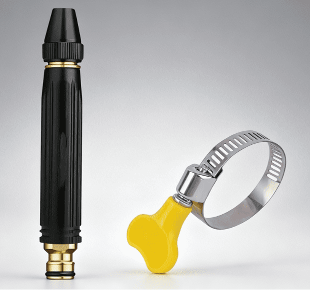 Adjustable High Pressure Hose Nozzle Sprayer with Multiple Spray Patterns, for Plant Watering, Vegetable Care and Car Washing