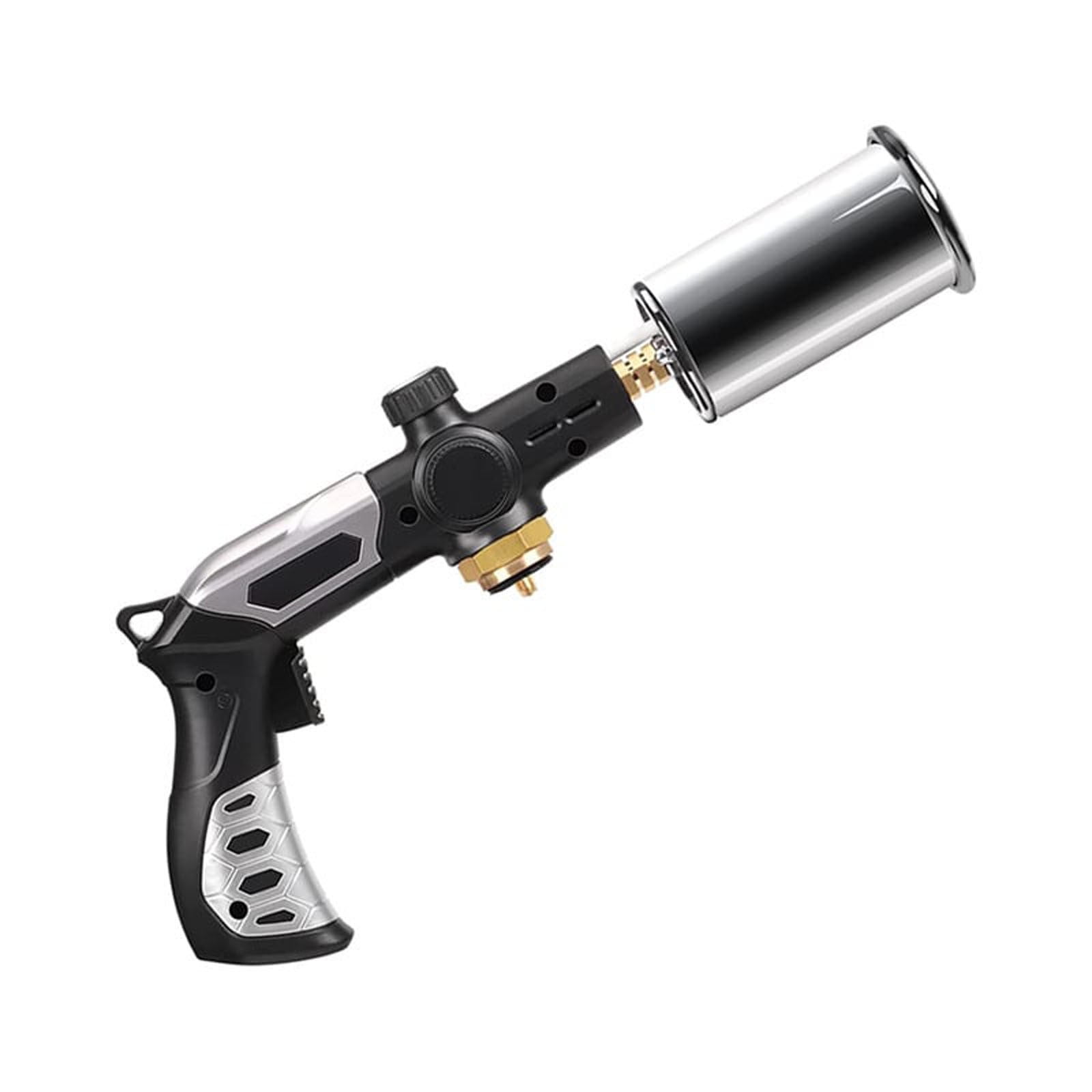 Adjustable High Temperature Cooking Torch, Propane Fueled Grill Lighter, 32cm Steel Nozzle, for Culinary Searing Baking Caramelizing, Butane Free Flame Thrower