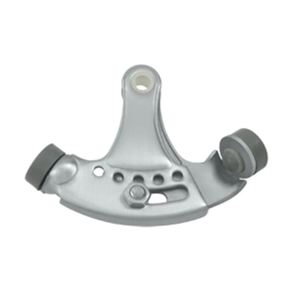Adjustable Hinge Mounted Pin Stop, Satin Chrome - Solid