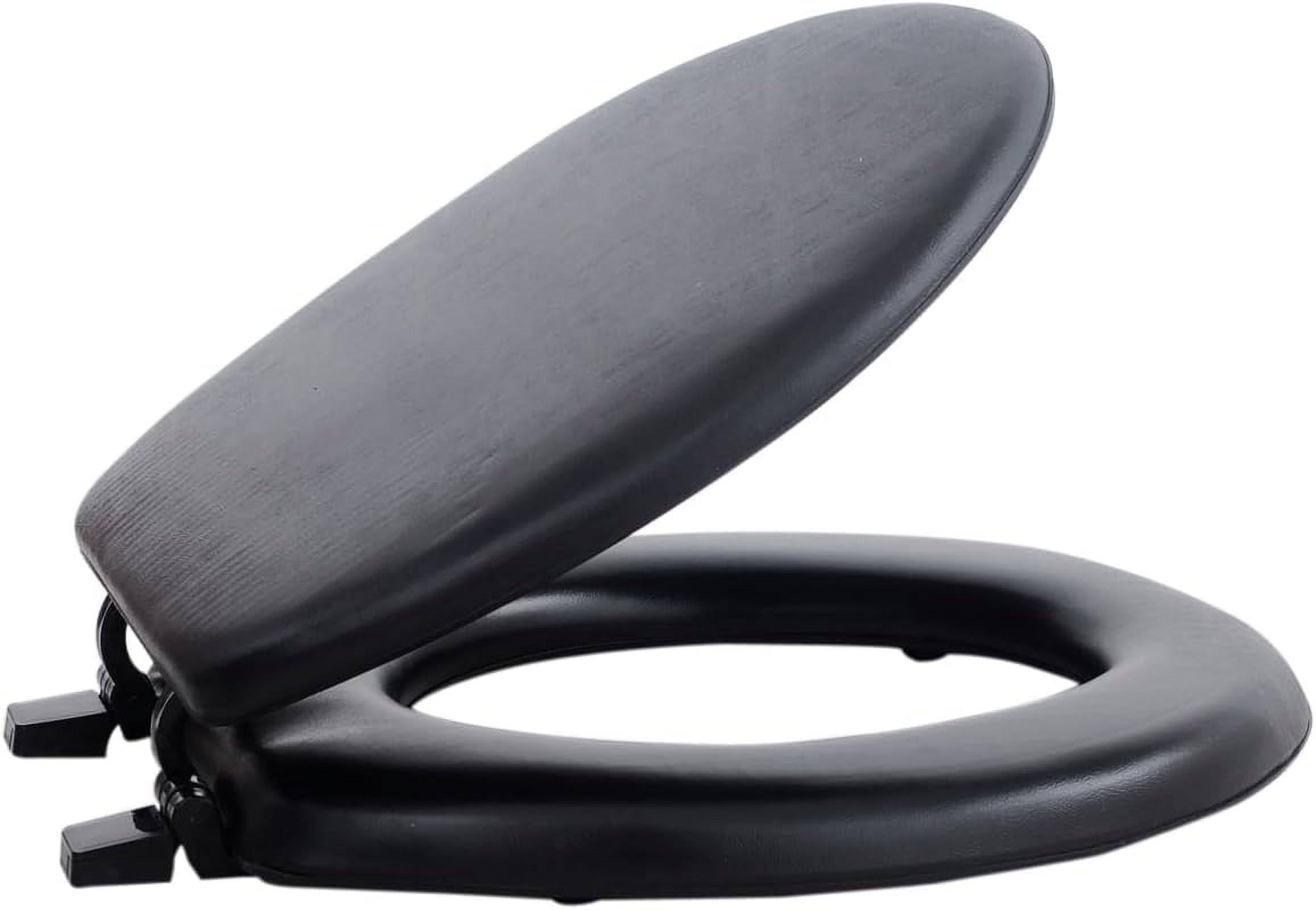 Adjustable Hinges Round Soft Toilet Seat, Vinyl Toilet Seats With Non