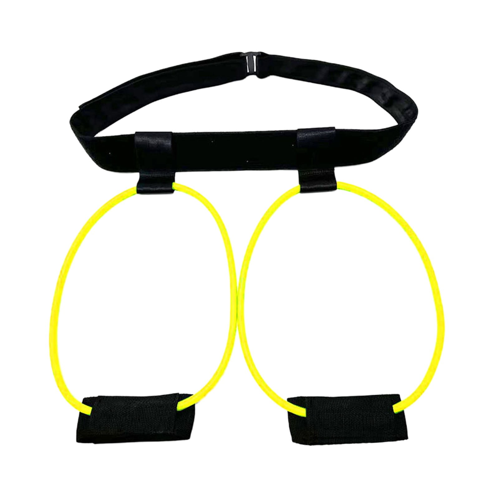 Adjustable Hip Resistance Belt - TPE Glute Workout Band with Foot Loops ...