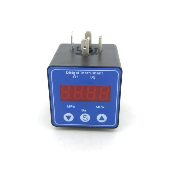 Adjustable Hirschmann Joint Display Meter, 2-wire 4-20mA NPN LED Indicator Pressure Transmitter Digital Display Unit Field Module ,Easy to Use