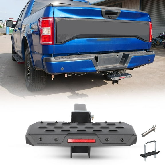 Adjustable Hitch Step Compatible with 2 inch Trailer Hitch Receiver With Anti-Slip Platform - Universal Compatible with Truck,SUV,Pickup,Trailer,Not Compatible with without Hitch Receiver