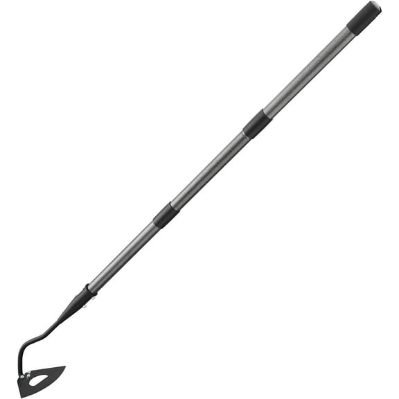 FLY HAWK Hoe Garden Tool with 85" Adjustable Long Handle, Hollow Garden Hoe with Sturdy Blade for Digging, Weeding, Cutting and Loosing Soil