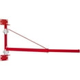 thumbnail image 1 of Adjustable Hoist Support Swing Arm with Pole, 180° Rotation, Holds up to 1320 lbs, for Workshop Garage Scaffold Lifting Winch, 1 of 7