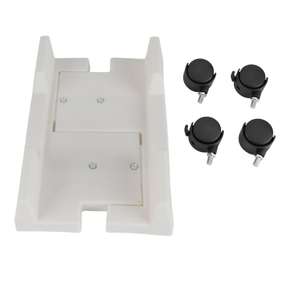 Adjustable Holder Bracket for Easy Access & Storage, with Brake Feature White Desktop PC Case Stand