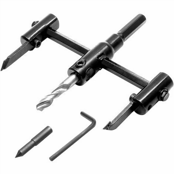 Adjustable Hole Saw, Adjustable Hole Saw 30-120mm Wood Drill Bit for Drilling Holes in Wood Plastic Plaster