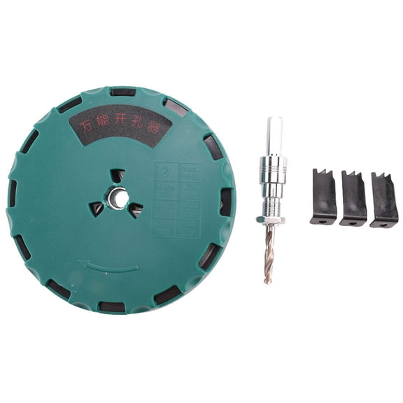 Adjustable Hole Saw Adjustable Punch Saw Tool Drill Hole Circular Size Tool for Wood Plastic Water Pipes,1 x Hole Saw,As Shown